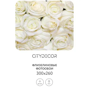 Фотообои рулонные Citydecor Цветы и Растения 154 на флизелиновой основе 300x260 см