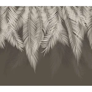 Фотообои рулонные Citydecor Пальмовые листья (графит) на флизелиновой основе 300x260 см