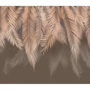 Фотообои рулонные Citydecor Пальмовые листья с оттенком (бежевый) на флизелиновой основе 300x260 см