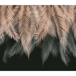 Фотообои рулонные Citydecor Пальмовые листья с оттенком (бежевый-серый) на флизелиновой основе 300x260 см