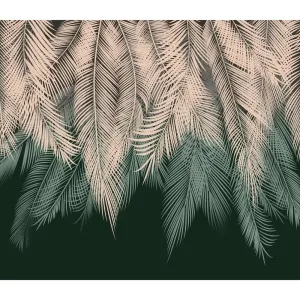 Фотообои рулонные Citydecor Пальмовые листья с оттенком (бежевый-зеленый) на флизелиновой основе 300x260 см
