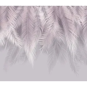 Фотообои рулонные Citydecor Пальмовые листья с оттенком (пудровый-серый) на флизелиновой основе 300x260 см