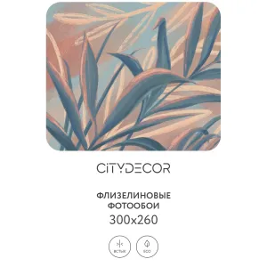 Дизайнерские фотообои рулонные Citydecor Sunset 17 на флизелиновой основе 300x260 см