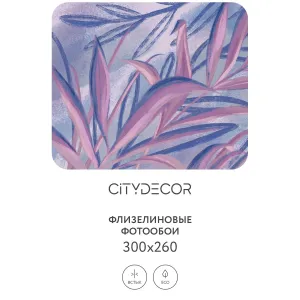 Дизайнерские фотообои рулонные Citydecor Sunset 19 на флизелиновой основе 300x260 см