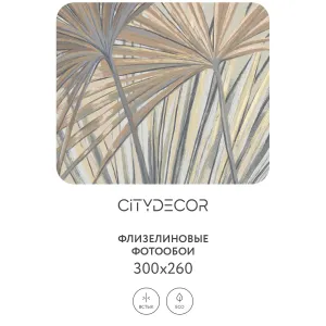 Дизайнерские фотообои рулонные Citydecor Sunset 33 на флизелиновой основе 300x260 см