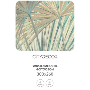 Дизайнерские фотообои рулонные Citydecor Sunset 37 на флизелиновой основе 300x260 см