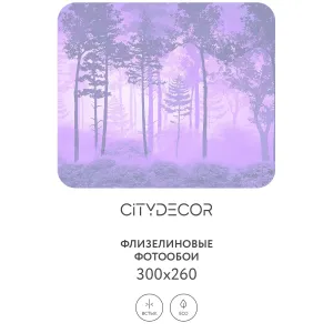 Дизайнерские фотообои рулонные Citydecor Таинственный лес 13 на флизелиновой основе 300x260 см