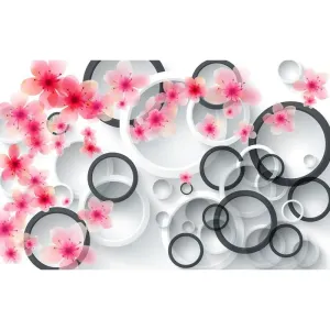 Фотообои рулонные Citydecor Абстракция с кругами 3 на флизелиновой основе 400x254 см