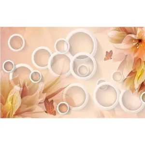 Фотообои рулонные Citydecor Цветочная абстракция 3D на флизелиновой основе 400x254 см