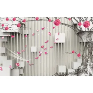 Фотообои рулонные Citydecor Цветочная абстракция 5 3D на флизелиновой основе 400x254 см