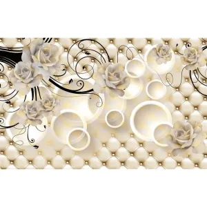 Фотообои рулонные Citydecor Цветочный декор 11 3D на флизелиновой основе 400x254 см