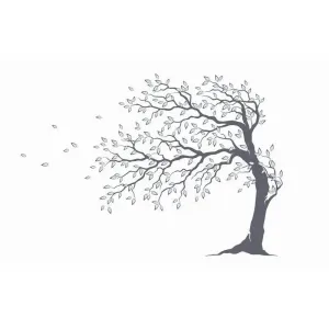 Фотообои рулонные Citydecor Дерево акварель на флизелиновой основе 400x254 см