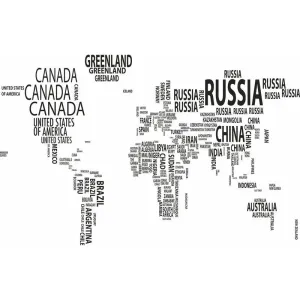 Фотообои рулонные Citydecor Карта мира модерн на флизелиновой основе 400x254 см