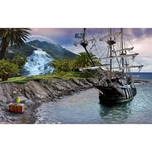 Фотообои рулонные Citydecor Пиратский корабль на флизелиновой основе 400x254 см Фотообои рулонные Citydecor Пиратский корабль на флизелиновой основе 400x254 см