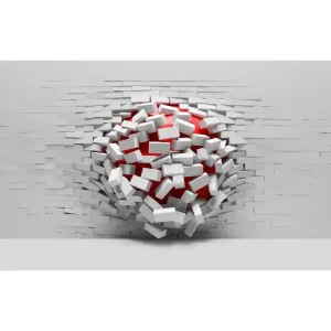 Фотообои рулонные Citydecor Сквозь стену 3D на флизелиновой основе 400x254 см