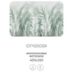 Фотообои рулонные Citydecor Пальмовые листья AIR 72 на флизелиновой основе 400x260 см