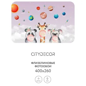 Дизайнерские фотообои рулонные Citydecor Bubble Gum 10 на флизелиновой основе 400x260 см