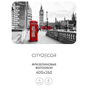 Фотообои рулонные Citydecor Города и Архитектура 50 на флизелиновой основе 400x260 см