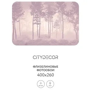 Дизайнерские фотообои рулонные Citydecor Таинственный лес 14 на флизелиновой основе 400x260 см