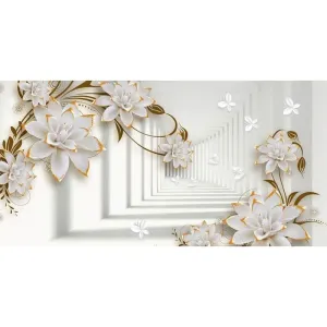 Фотообои рулонные Citydecor Цветочная абстракция 8 3D на флизелиновой основе 500x254 см