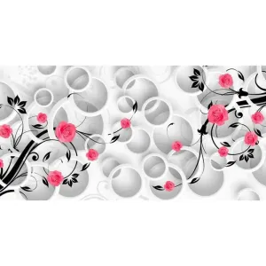 Фотообои рулонные Citydecor Цветочный декор 3D на флизелиновой основе 500x254 см