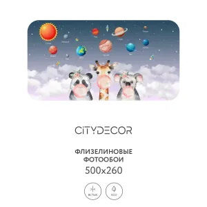 Дизайнерские фотообои рулонные Citydecor Bubble Gum 8 на флизелиновой основе 500x260 см