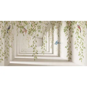 Фотообои рулонные Citydecor Flower Tunnel 3d 4 на флизелиновой основе 500x260 см