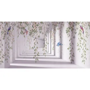 Фотообои рулонные Citydecor Flower Tunnel 3d 5 на флизелиновой основе 500x260 см