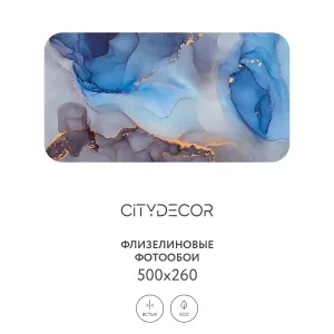 Фотообои рулонные Citydecor Флюид Арт 67 на флизелиновой основе 500x260 см