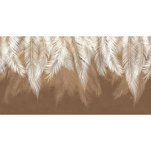 Фотообои рулонные Citydecor Пальмовые листья (коричневые гранж) на флизелиновой основе 500x260 см