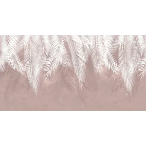 Фотообои рулонные Citydecor Пальмовые листья (пудровые гранж) на флизелиновой основе 500x260 см