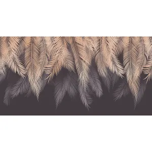 Фотообои рулонные Citydecor Пальмовые листья с оттенком (бежевый-серый) 2 на флизелиновой основе 500x260 см