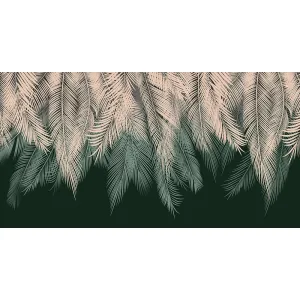 Фотообои рулонные Citydecor Пальмовые листья с оттенком (бежевый-зеленый) на флизелиновой основе 500x260 см