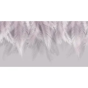 Фотообои рулонные Citydecor Пальмовые листья с оттенком (пудровый-серый) на флизелиновой основе 500x260 см