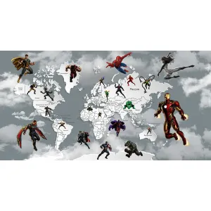 Дизайнерские фотообои рулонные Citydecor Superhero 1 на флизелиновой основе 500x260 см