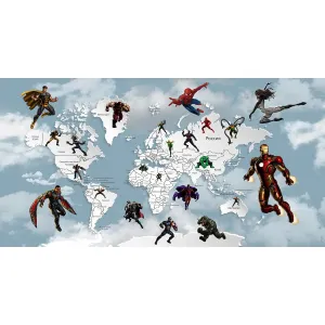 Дизайнерские фотообои рулонные Citydecor Superhero 2 на флизелиновой основе 500x260 см