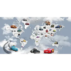 Дизайнерские фотообои рулонные Citydecor Superhero Молния МакКвин 4 на флизелиновой основе 500x260 см