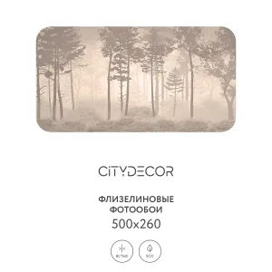 Дизайнерские фотообои рулонные Citydecor Таинственный лес 10 на флизелиновой основе 500x260 см