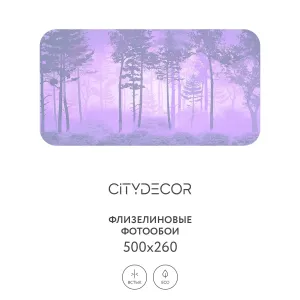 Дизайнерские фотообои рулонные Citydecor Таинственный лес 13 на флизелиновой основе 500x260 см