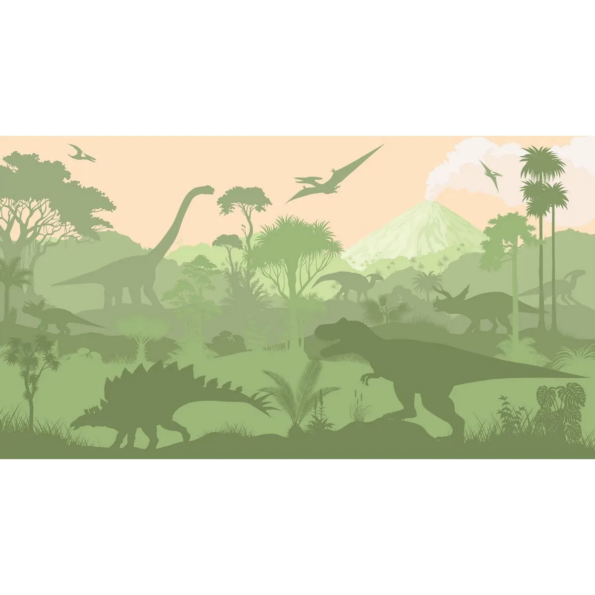 Фотообои на заказ по индивидуальному размеру Citydecor Dino 2