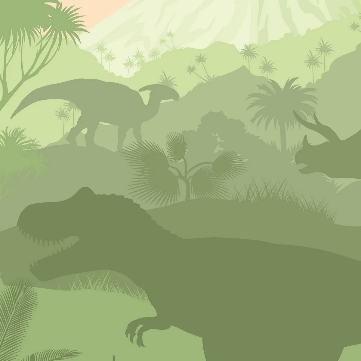 Фотообои на заказ по индивидуальному размеру Citydecor Dino 2