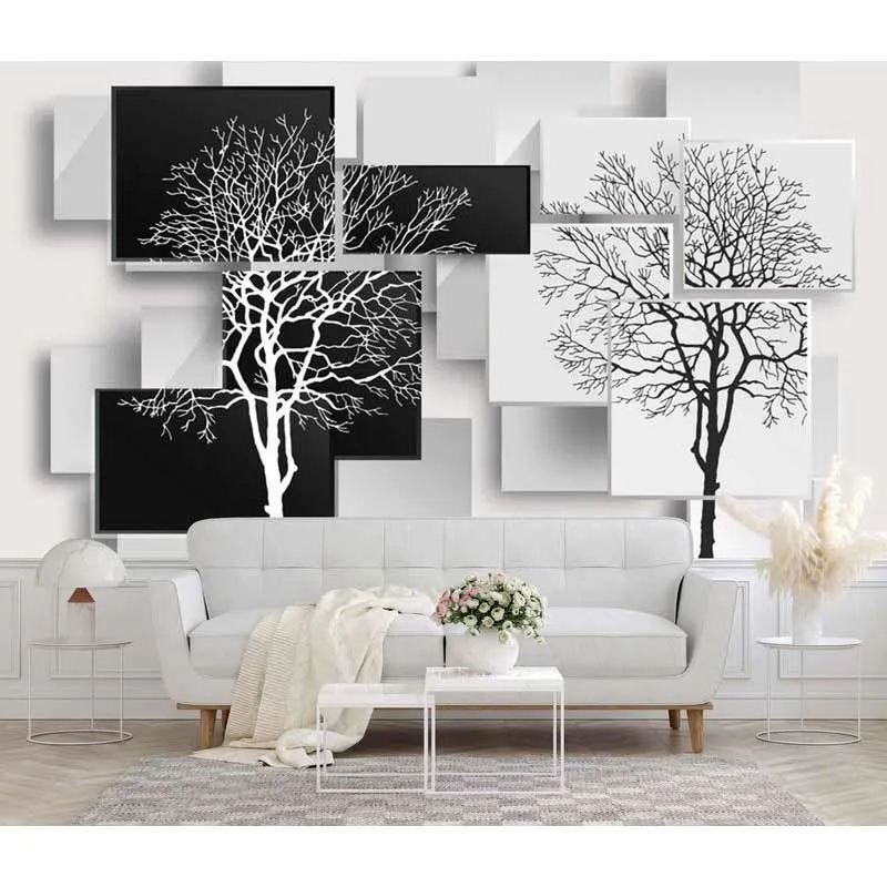 Фотообои на заказ по индивидуальному размеру Citydecor Дерево 3D Инь-Янь