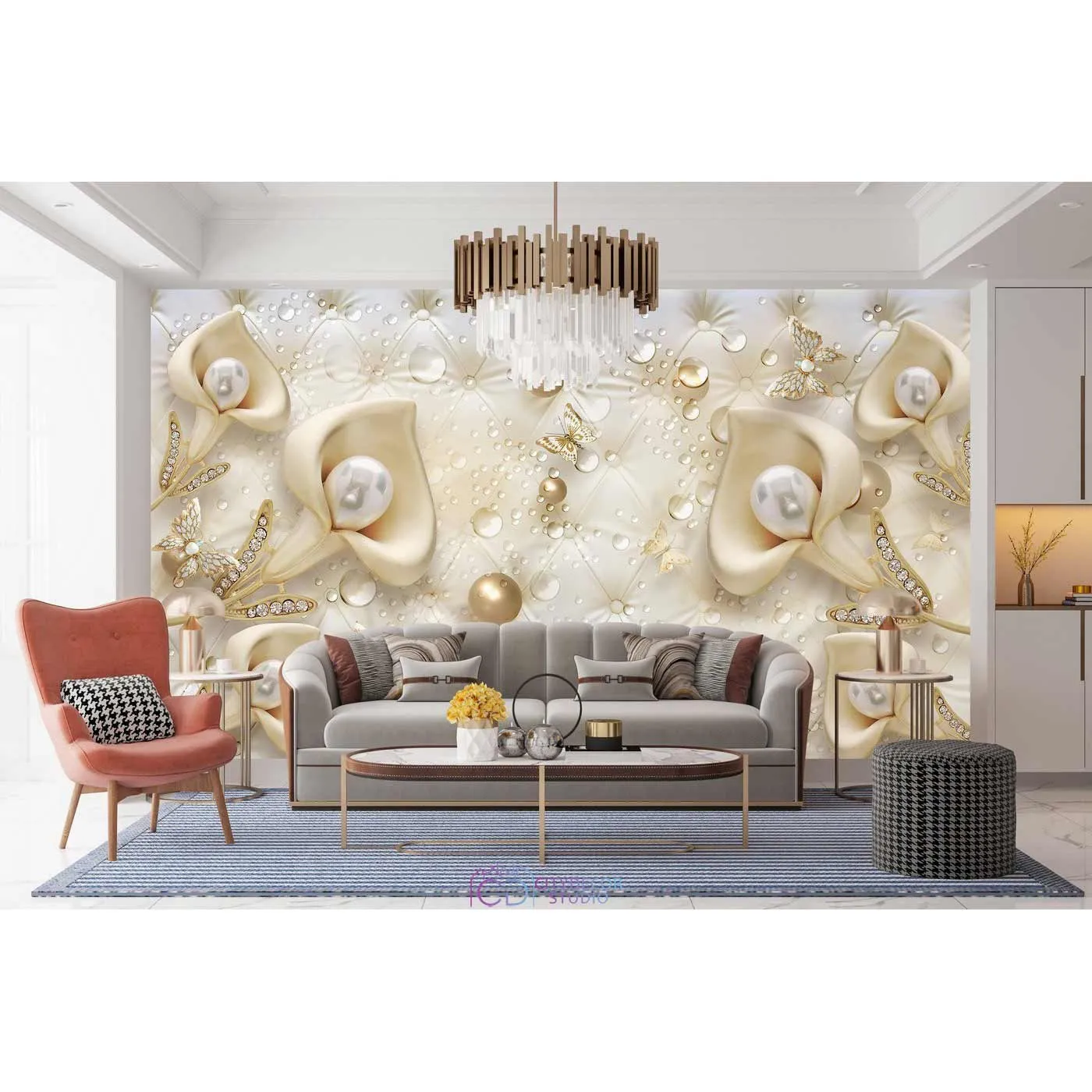 Фотообои на заказ по индивидуальному размеру Citydecor Абстракция 378