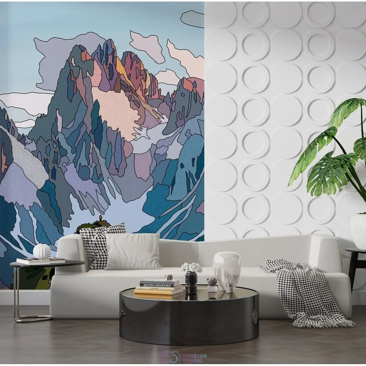 Фотообои на заказ по индивидуальному размеру Citydecor Абстракция 398