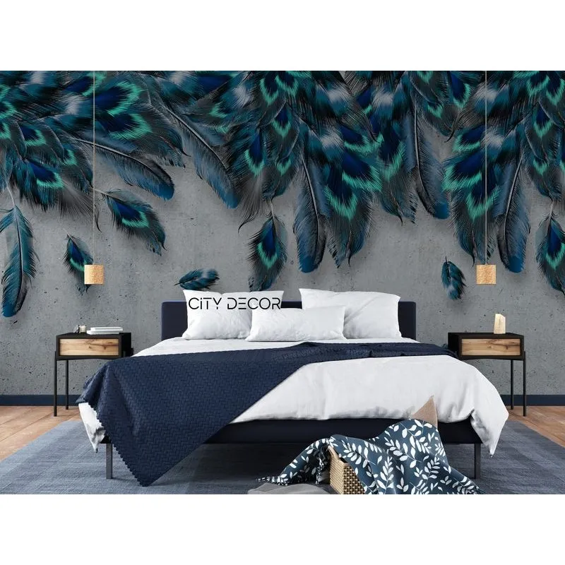 Фотообои на заказ по индивидуальному размеру Citydecor Перышки 2