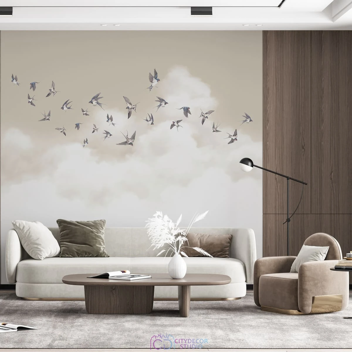 Дизайнерские фотообои по индивидуальному размеру Citydecor Air 14