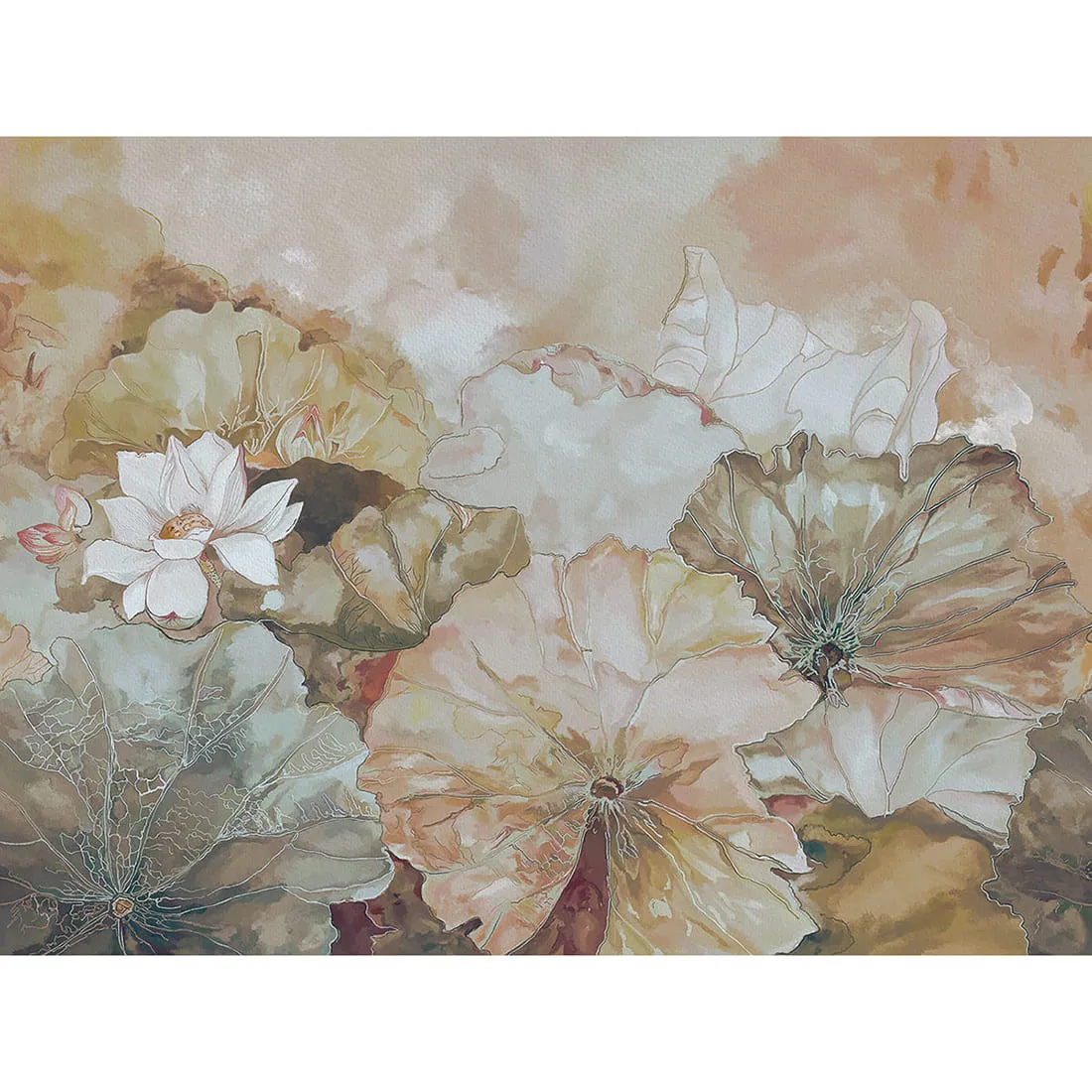 Дизайнерские фотообои по индивидуальному размеру Citydecor Blossom 1