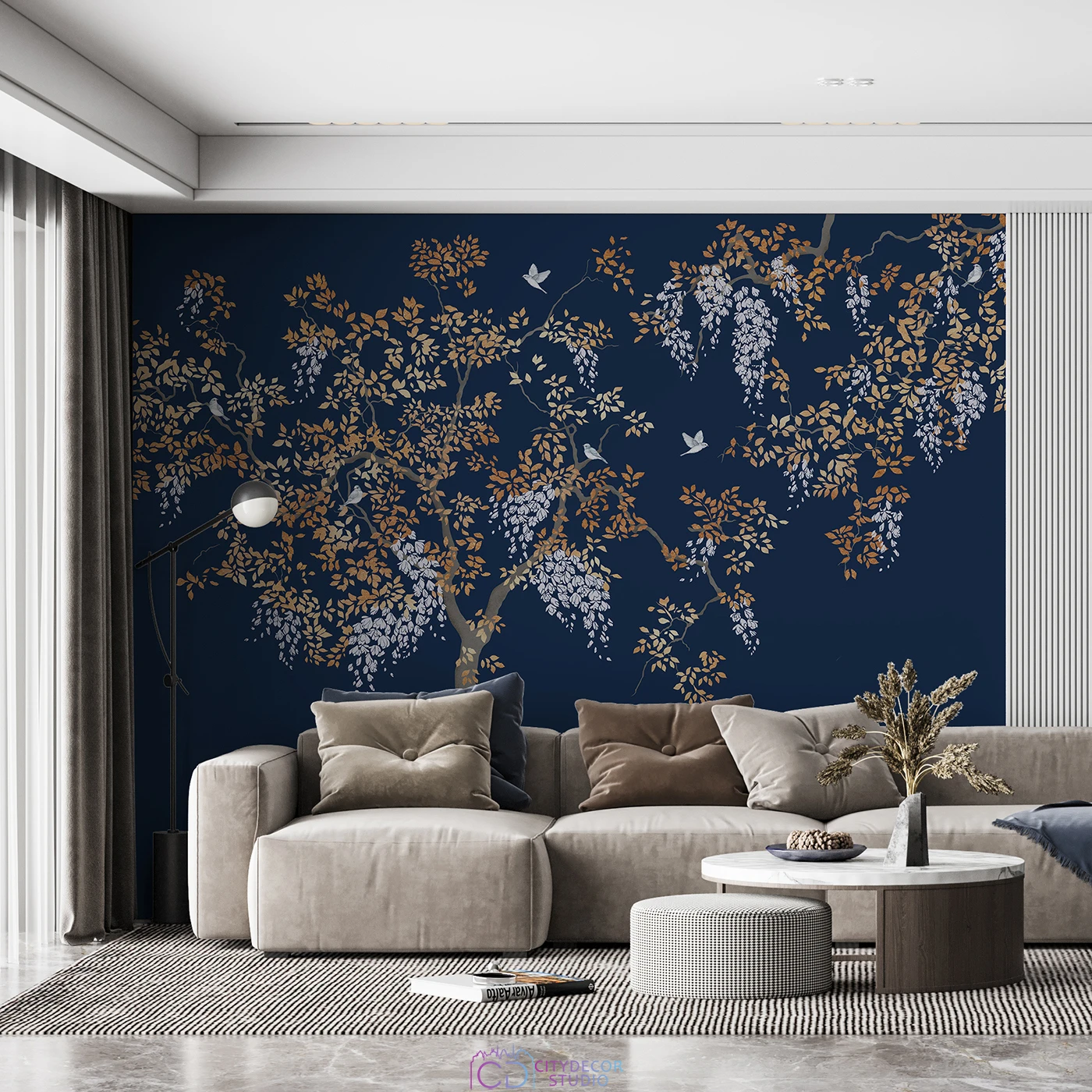 Фотообои на заказ по индивидуальному размеру Citydecor Blossom 35