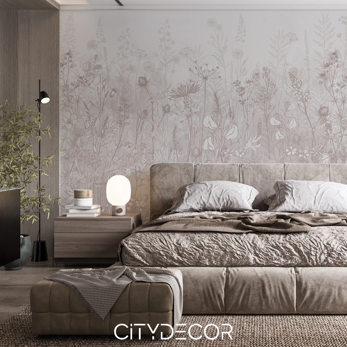 Фотообои на заказ по индивидуальному размеру Citydecor Blossom 56