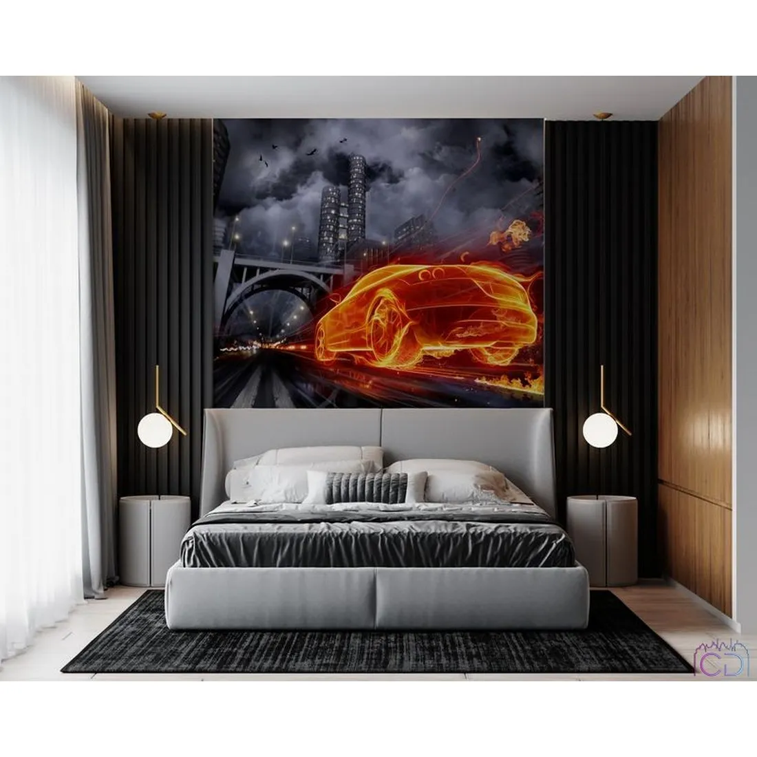 Фотообои на заказ по индивидуальному размеру Citydecor Транспорт 125